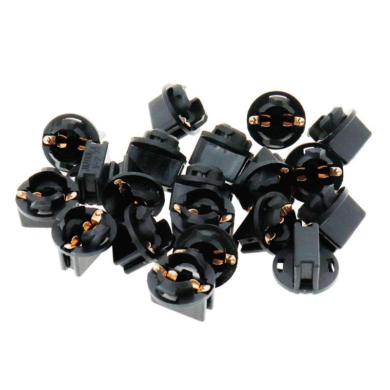 AUTUT 20 Pcs Light Bulb Twist Lock Socket W5W T10 168 194 Wedge Instrument Panel Dash Light Gauge Cluster Bulbs Base Sockets Extension Parts - Image 3